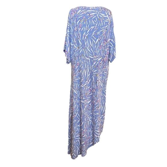 Eloquii Elements Dolman Sleeve Asymmetrical Ruched Zebra Print Dress 22/24 - Picture 5 of 16